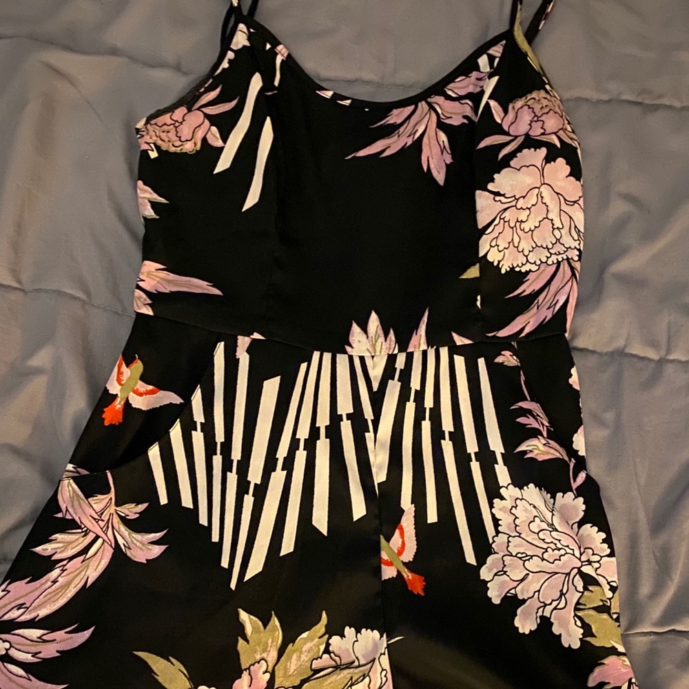 Spaghetti Strap Romper with Pockets!